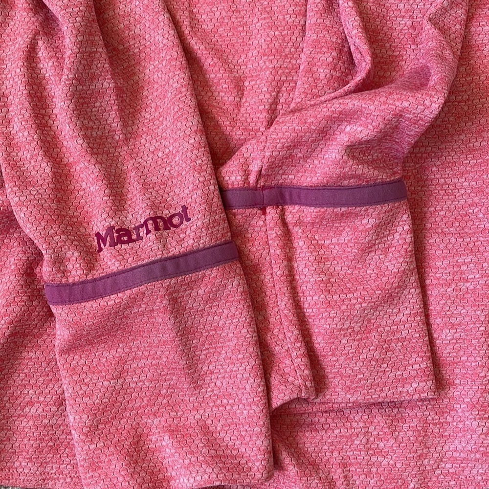 EC Marmot Hooded Long Sleeve Pink T-Shirt - Size Small - Picture 4 of 4